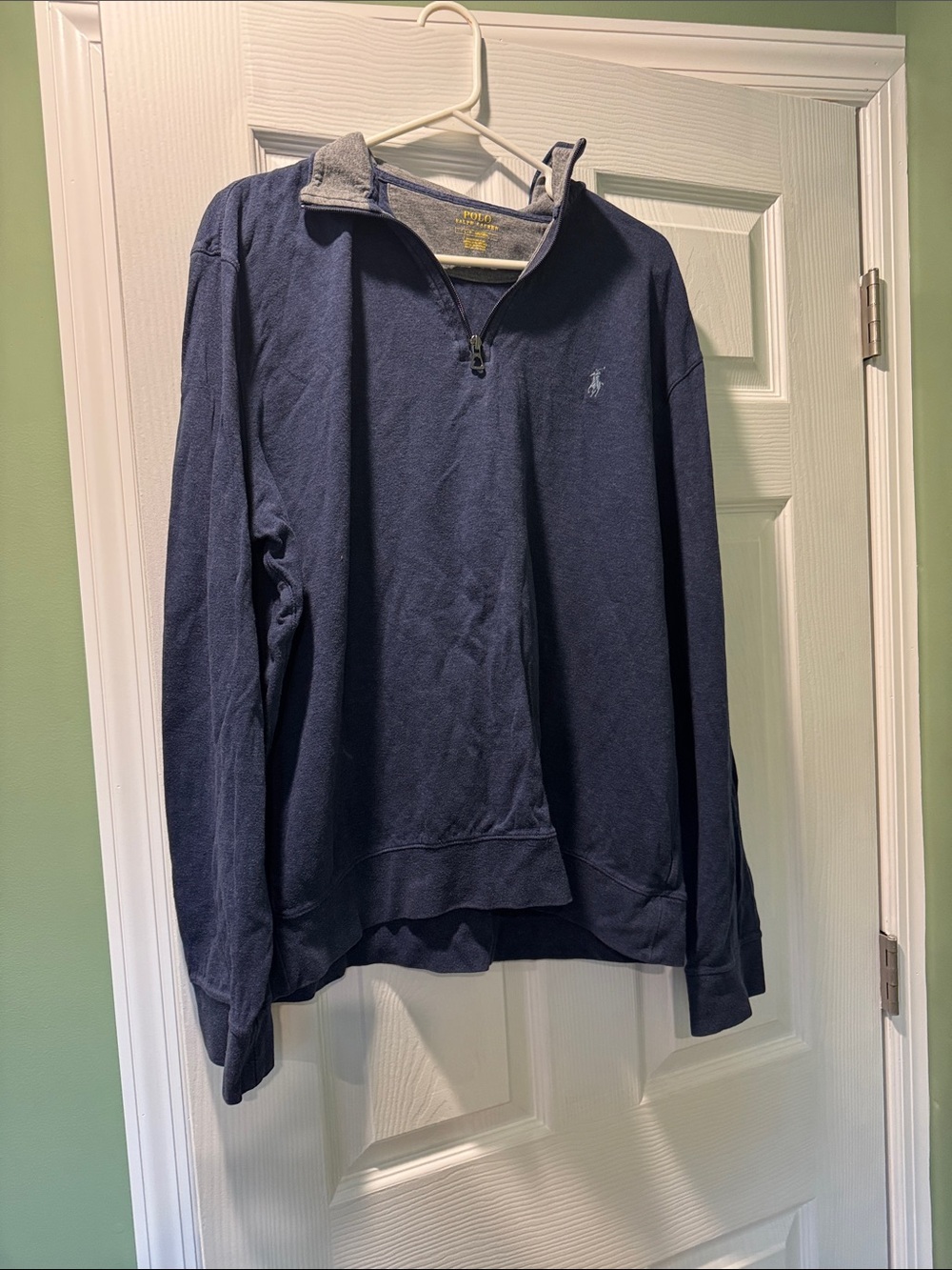 Polo by Ralph Lauren Navy Quarter-Zip Sweater